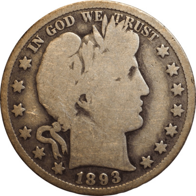 1893-Barber-Half-For-Grading