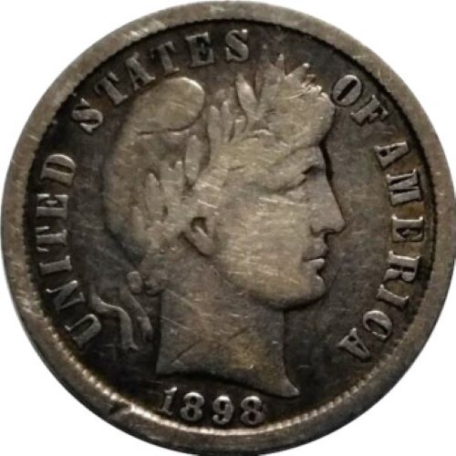 1898-S-Barber-Dime-For-Grading