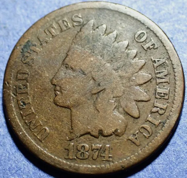 1874-Indian-Head-Cent-For-Grading