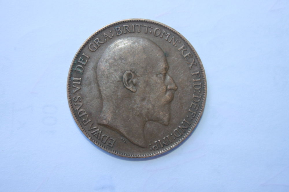 1908-Great-Brittian-One-Penny
