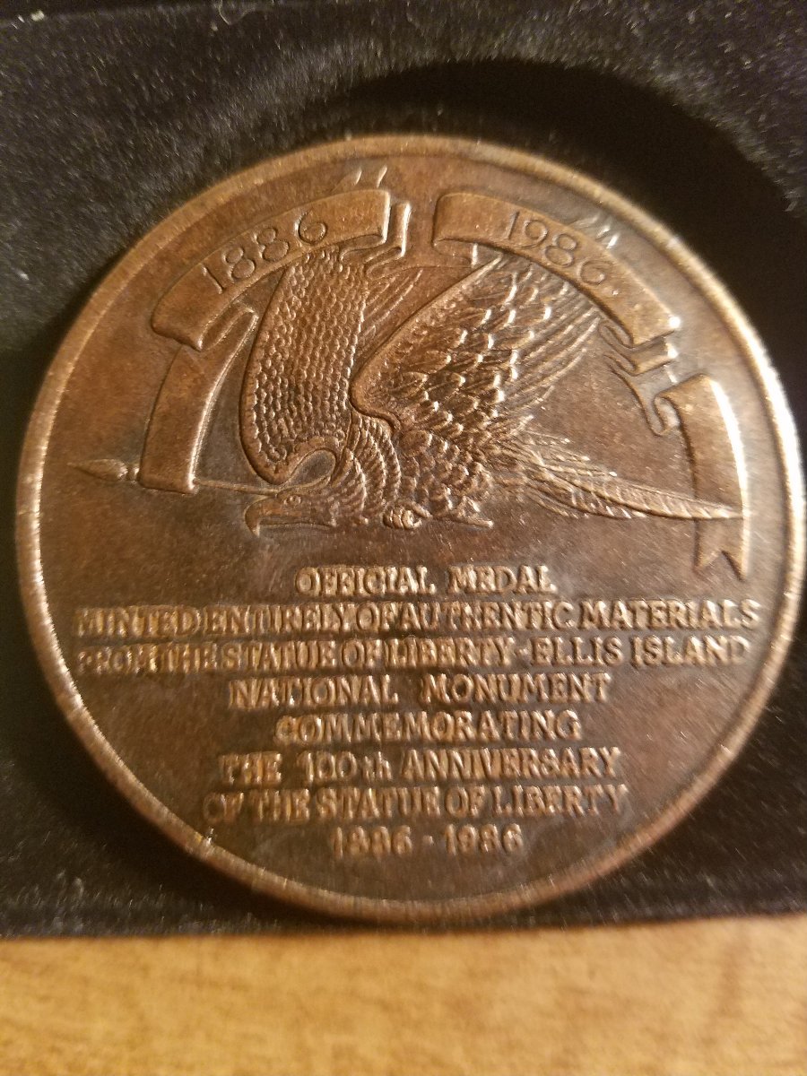 Statue-Of-Liberty-1986-Centennial-Coin-By-Gold-Leaf-Corporation