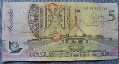 $5-Polymer-Note:-1992-Fraser-Cole-Ab19-Prefix-With-Damage