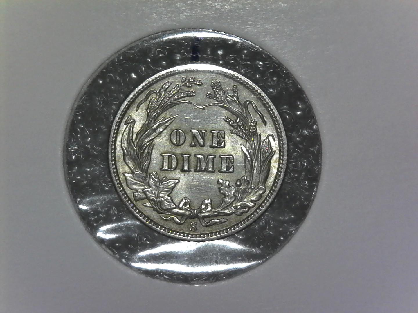 1-Dime,-Barber-Dimes-1905---For-Grading