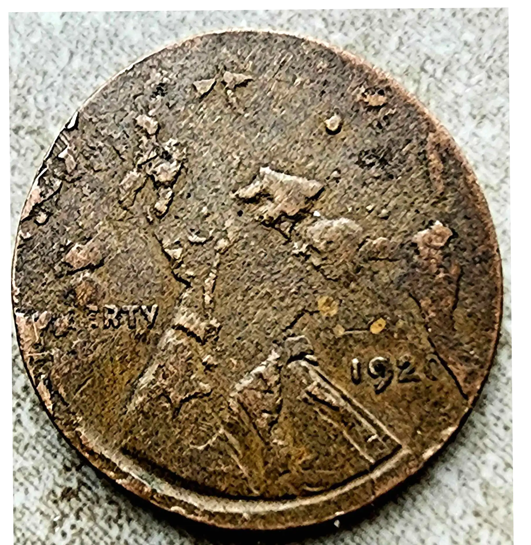 1920-Lincoln-Penny-Lincoln-Head-Exploded-Error!