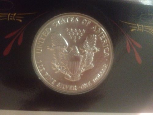 U-S-Silver-Eagle-Coins-With-Gold-In-Lay.