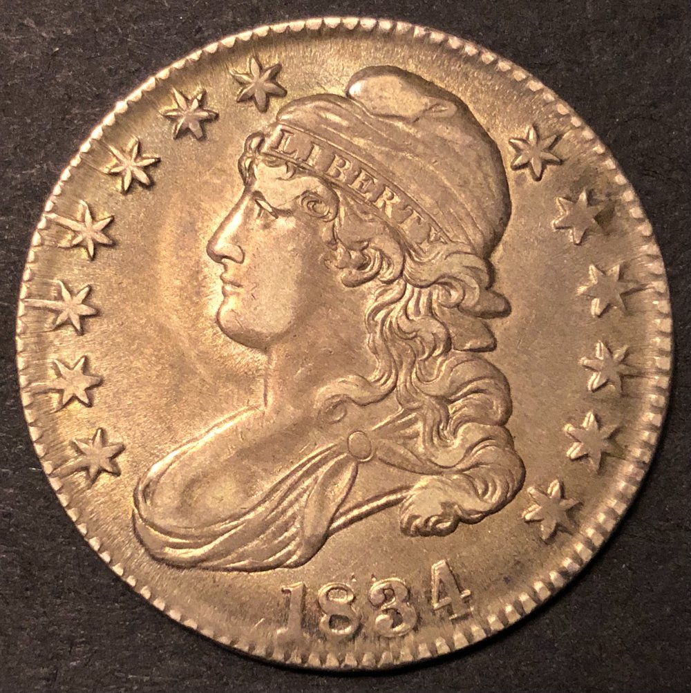 1834-Capped-Bust-Half-Dollar-Grade-And-Double/Triple-Edge-Lettering?