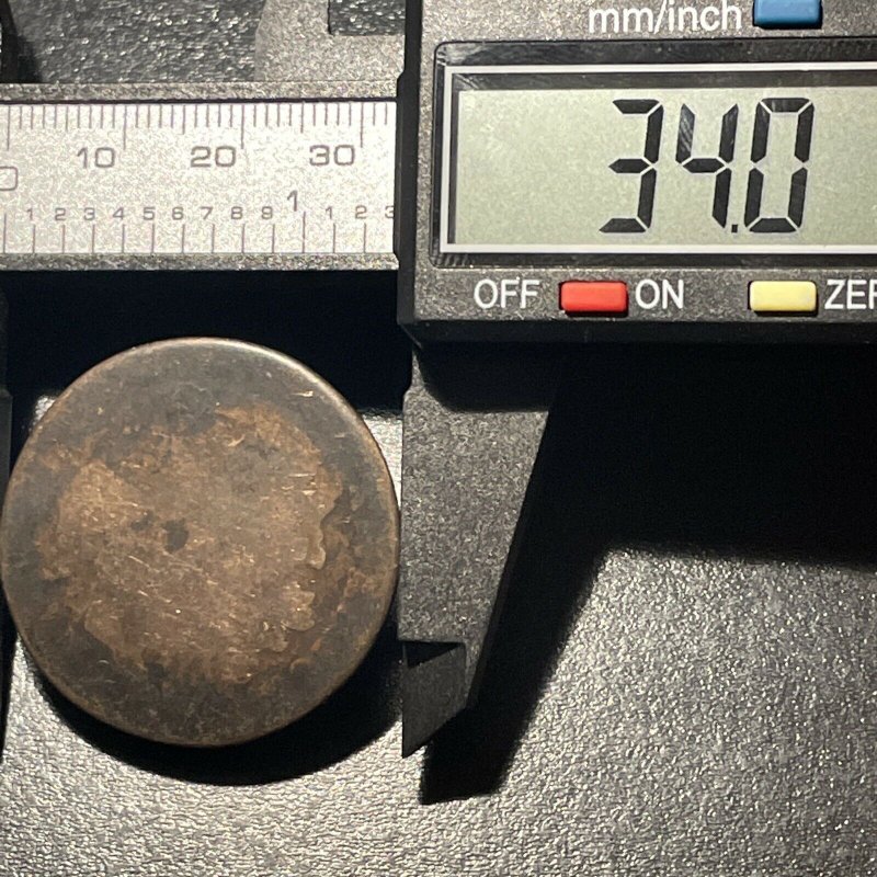 Unidentified-Silver-Coin-Heraldic-Reverse.--Draped-Bust?--Trial-Strike?--Counterfeit?