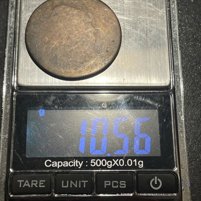 Unidentified-Silver-Coin-Heraldic-Reverse.--Draped-Bust?--Trial-Strike?--Counterfeit?