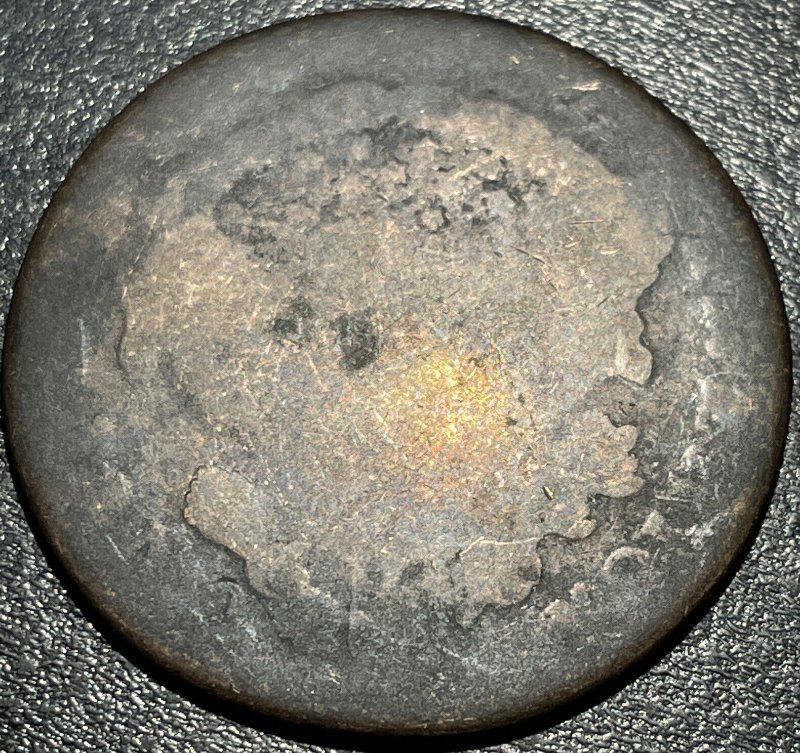 Unidentified-Silver-Coin-Heraldic-Reverse.--Draped-Bust?--Trial-Strike?--Counterfeit?