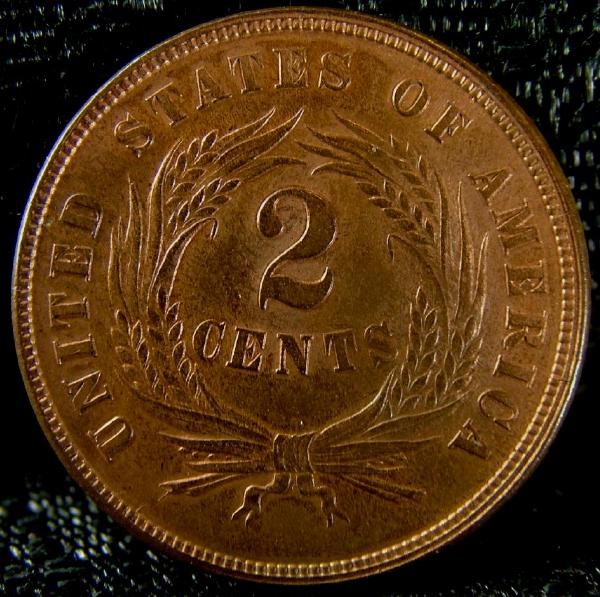 1865-2-Cent-Repunched-Date-Plain-5-Repunched-Over-Fancy-5
