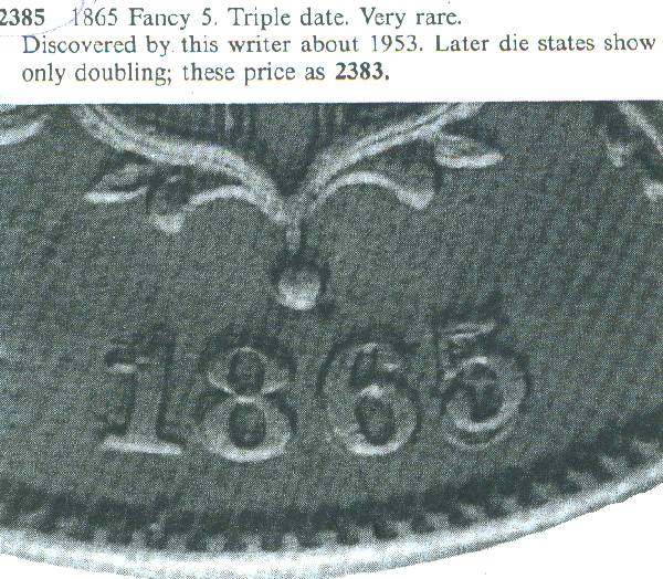 1865-2-Cent-Repunched-Date-Plain-5-Repunched-Over-Fancy-5