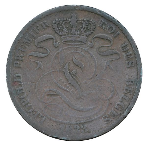 10-Centimes-1833-Belgium-Head-Double-Struck?