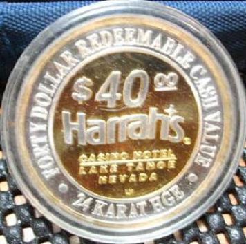 Harrahs-Hotel-$40-Gaming-Token