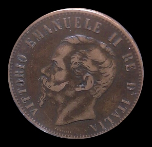 1867-10-Centisimi-For-Grading