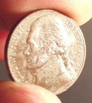 1997-Jefferson-Nickel-Black-Error-Sintered-In-Annealing-Oven