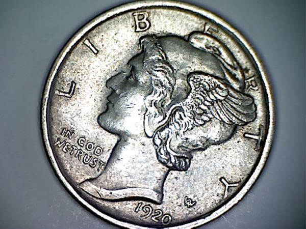 1920-Mercury-Dime---Grade-And-Broken-Nose?