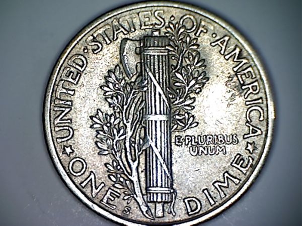 1920-Mercury-Dime---Grade-And-Broken-Nose?