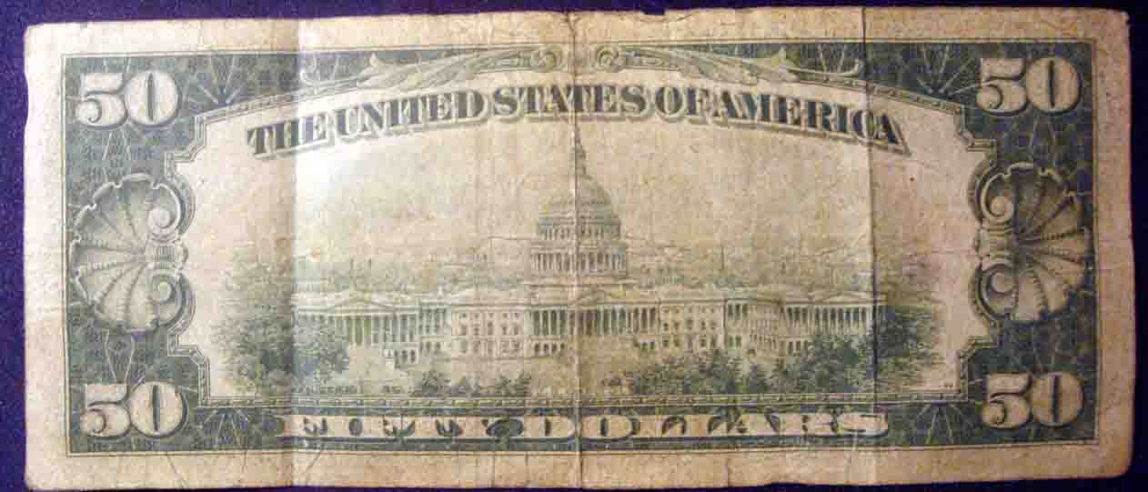 Worn-$50-Bill-Series-1928:--Guesses-About-Value?