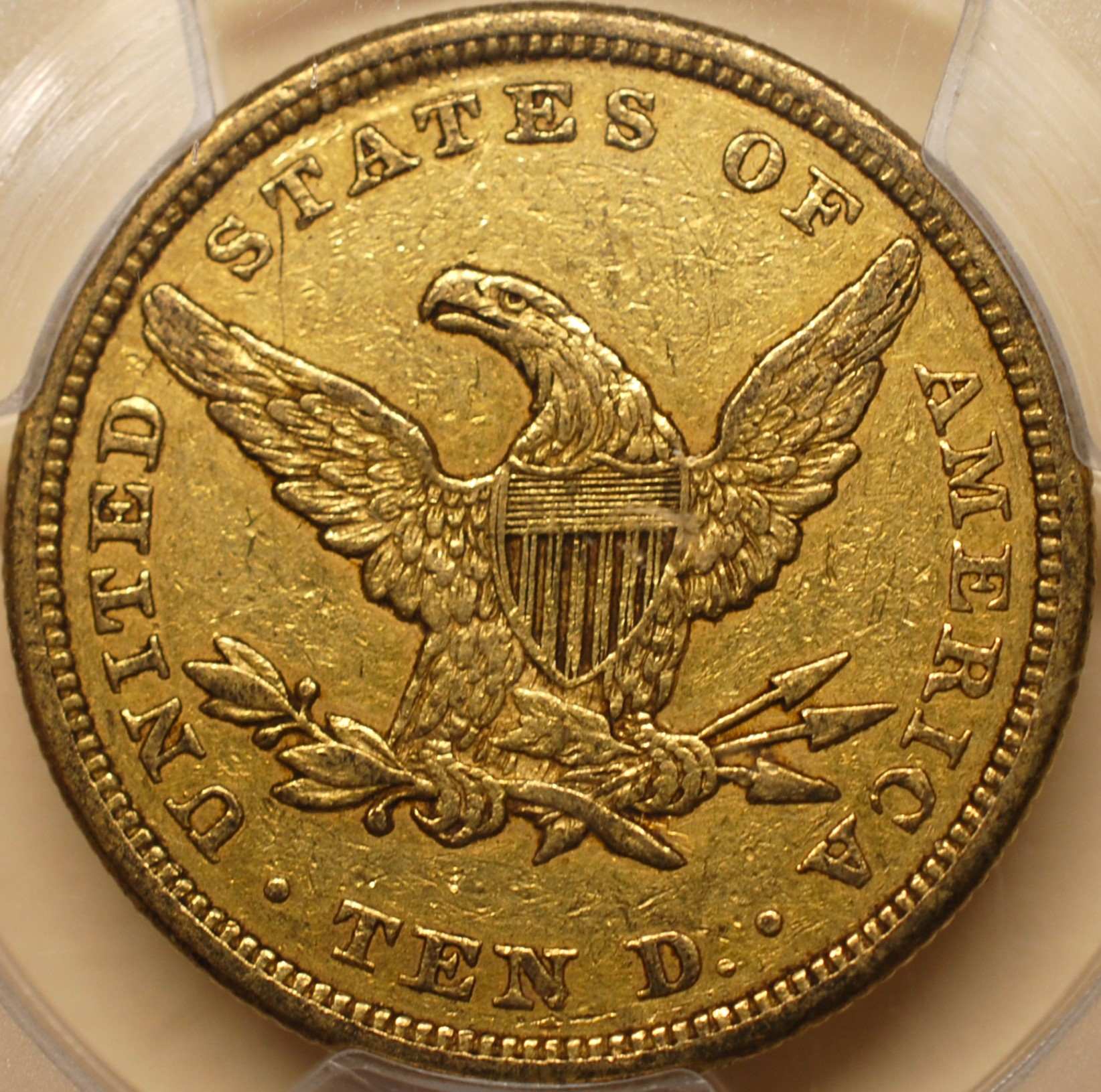 1843-Liberty-Gold-Eagle-In-PCGS-Slab