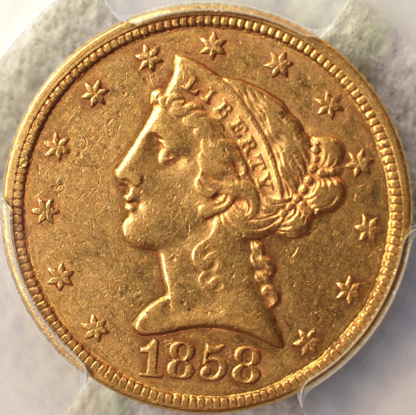 1858-Liberty-Half-Eagle:--Grade-Opinions-And-Comments,-Please!