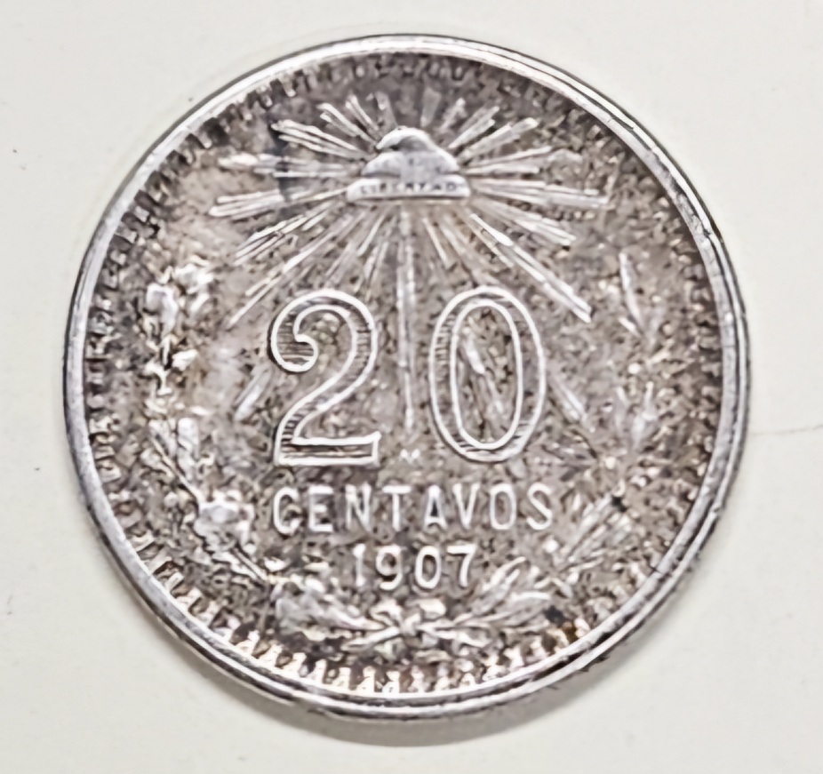 1907-Mexico-20-Centavos