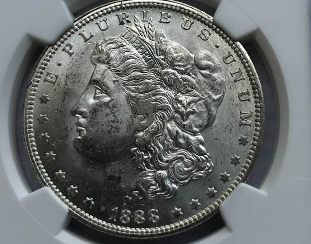 1888-O-Morgan-VAM-1A3-With-Gouge-Or-Strike-Through-In-Front-Of-Lips