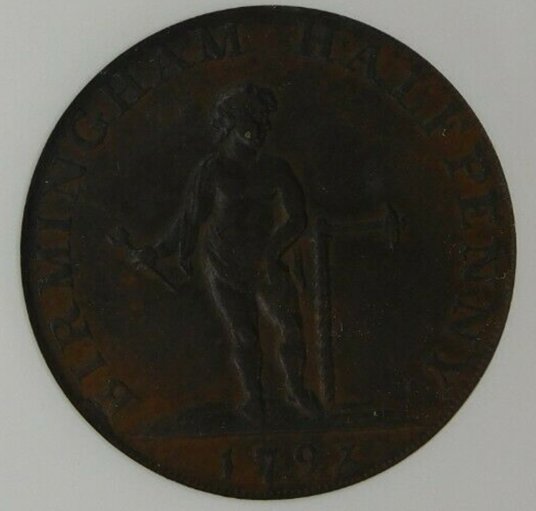 1793-1/2-Penny-Warwickshire-Birmingham