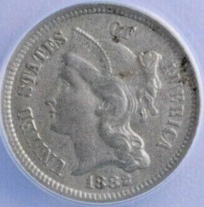 Black-Marks-On-1882-Three-Cent-Nickel