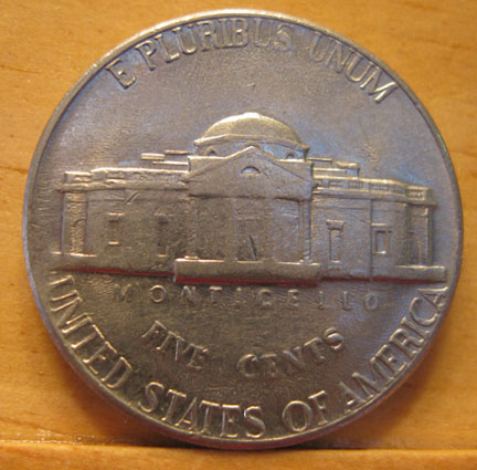 1972-D-Jefferson-Nickel-/--2-Coins--Identical-Cuds