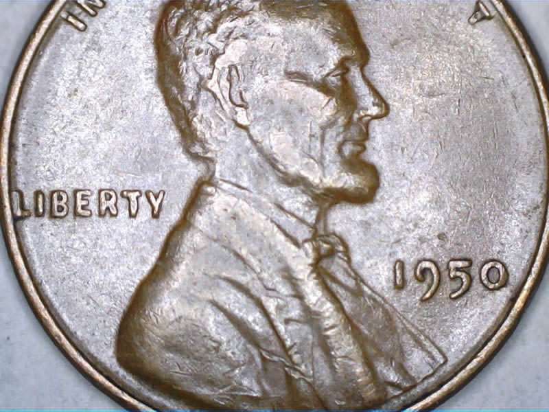 1950-Lincoln-Cent-Variety-/-Error