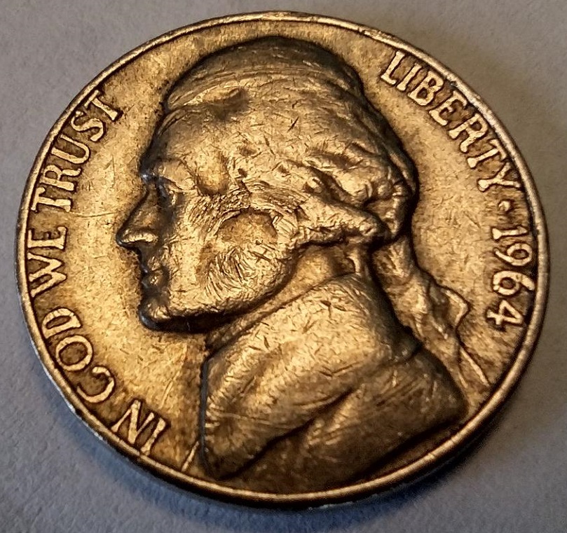 1964-D-Nickel-For-Grading-Valuation---3RD-Coin