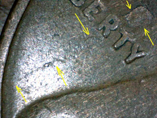 1934-Lincoln-Cent---Lamination-Or-Struck-Through-Something