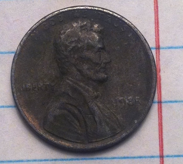 Is-This-Possibly-An-Unplated,-Zinc-Cent---1985?
