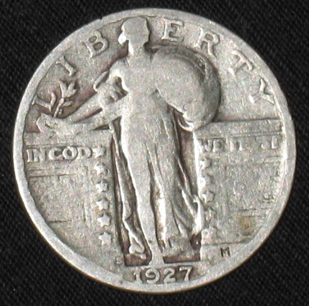 Type-1-1917,-Type-1-1917-D-And-1927-S-Liberty-Quarters