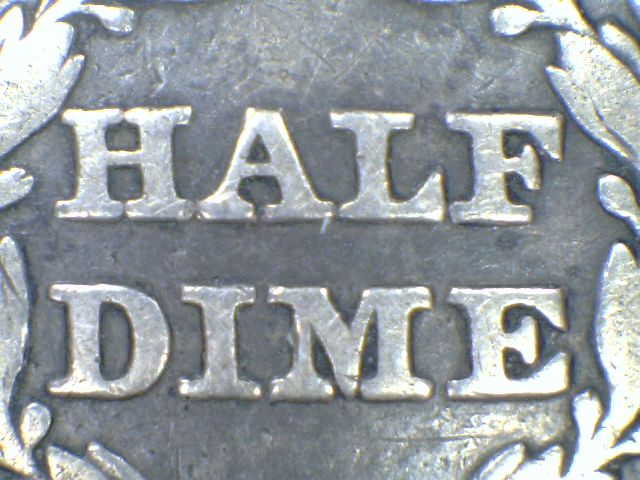 1845-Half-Dime
