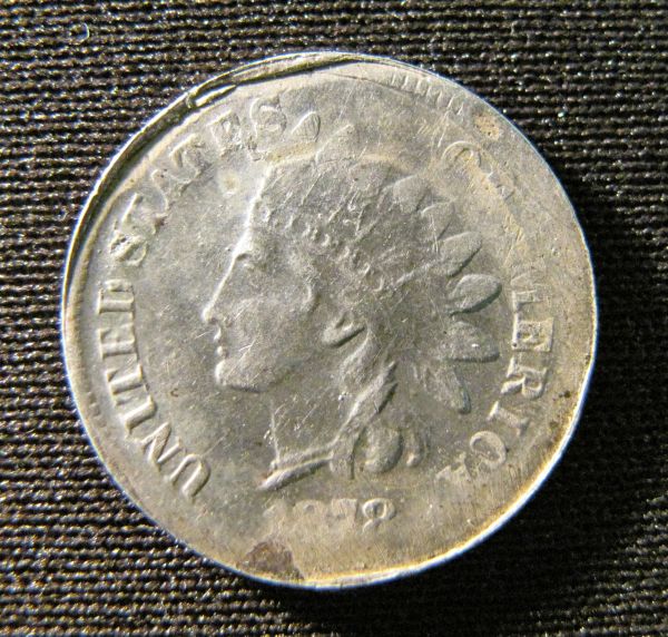 1878-Penny-On-Dime-Planchet-***new-Better-Pictures***