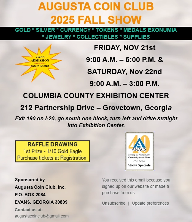 Augusta-Georgia-Coin-Club-2025-Fall-Show