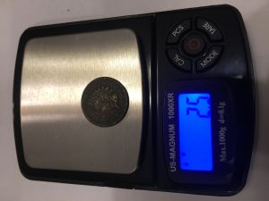 1864-Indian-Head-Struck-On-Dime-Planchet?