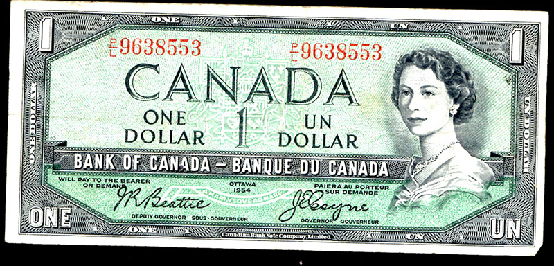 1954-Canada-2-Dollar-Bill---Please-Help-With-Questions