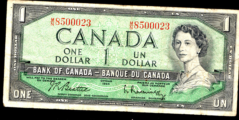 1954-Canada-2-Dollar-Bill---Please-Help-With-Questions