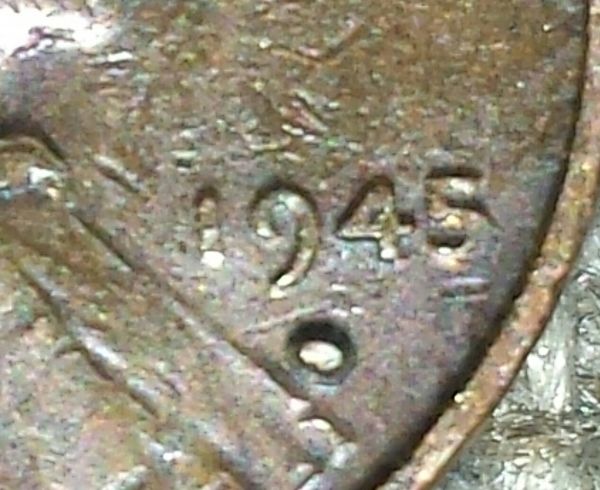 1945-Lincoln-Cent-With-Metal-Blob