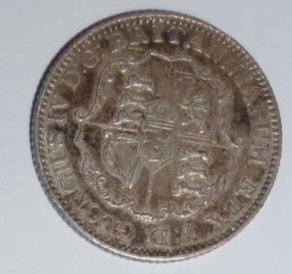 1820-British-West-Indies-1/8-Dollar
