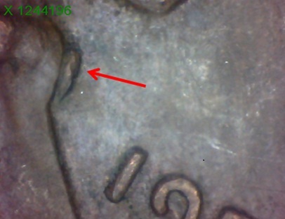 1956-Penny,-Lincoln-Wearing-2-Bow-Ties..is-This-A-Die-Chip?