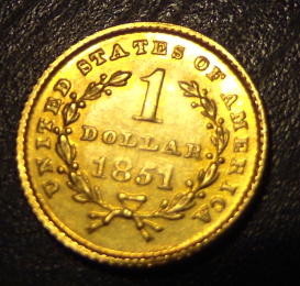 1851-Libery-Gold-Dollar