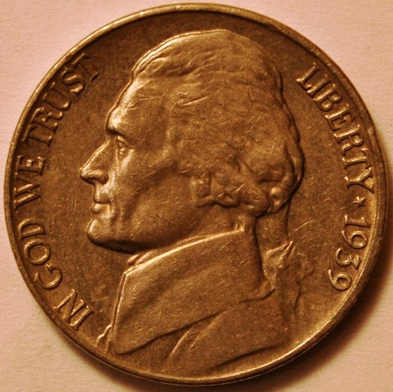 1939-Jeffereson-Nickel