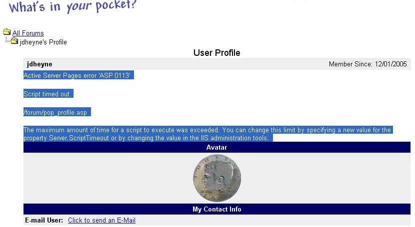 Error-After-Posting