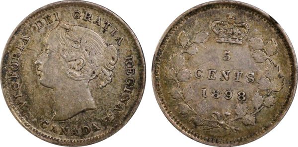 1898-Canada-5-Cent