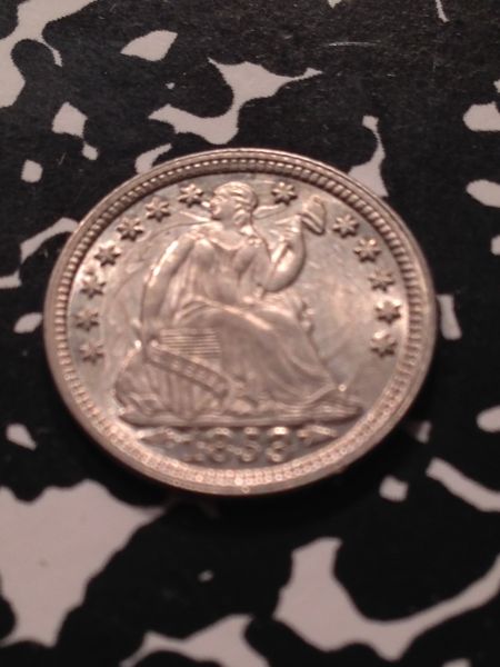 1853-Half-Dime-Odd-Coin,-Variety?