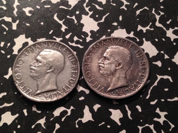 1927-&-1930-Italy-5-Lire-Contemporary-Conterfeits?