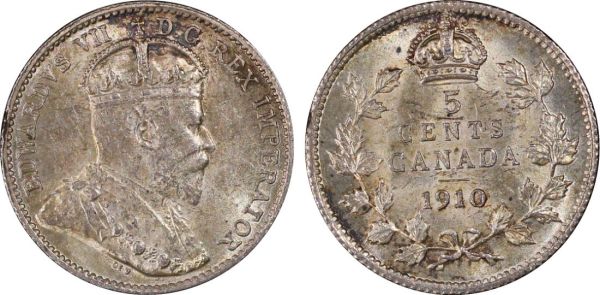 1910-Canada-5-Cent